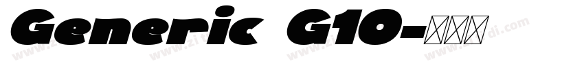 Generic G10字体转换 Generic G10字体转换